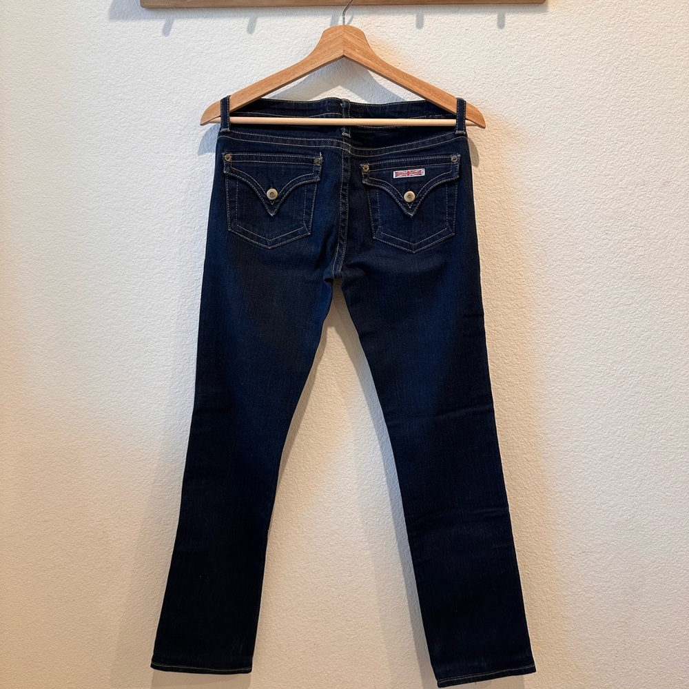Hudson Jeans Dark Blue Low Rise Straight Leg Jeans Size 27